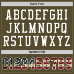Personalized Olive Vintage USA Flag-White Mesh Authentic Salute To Service Football Jersey Team Custom Name and Number