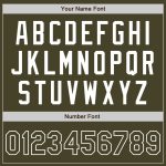 Personalized Olive White Authentic Salute To Service Baseball Jersey Team Custom Name and Number