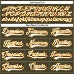 Personalized Olive White-Bay Orange Salute To Service Hockey Lace Neck Jersey Team Custom Name and Number