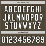 Personalized Olive White-Black Bomber Full-Snap Varsity Letterman Salute To Service Jacket Team Custom Name and Number