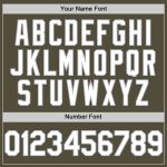 Personalized Olive White-Gray Mesh Authentic Throwback Salute To Service Baseball Jersey Team Custom Name and Number