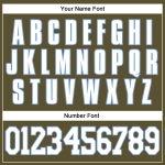 Personalized Olive White-Light Blue Authentic Salute To Service Baseball Jersey Team Custom Name and Number