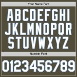 Personalized Olive White-Light Blue Mesh Authentic Throwback Salute To Service Baseball Jersey Team Custom Name and Number