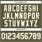 Personalized Olive White-Old Gold Authentic Salute To Service Baseball Jersey Team Custom Name and Number