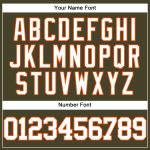 Personalized Olive White-Orange Authentic Salute To Service Baseball Jersey Team Custom Name and Number