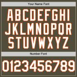 Personalized Olive White-Orange Mesh Authentic Throwback Salute To Service Baseball Jersey Team Custom Name and Number