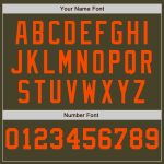 Personalized Olive White-Orange Pinstripe Authentic Split Fashion Salute To Service Baseball Jersey Team Custom Name and Number