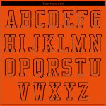 Personalized Orange Black 3D Pattern Design Bomber Full-Snap Varsity Letterman Jacket
