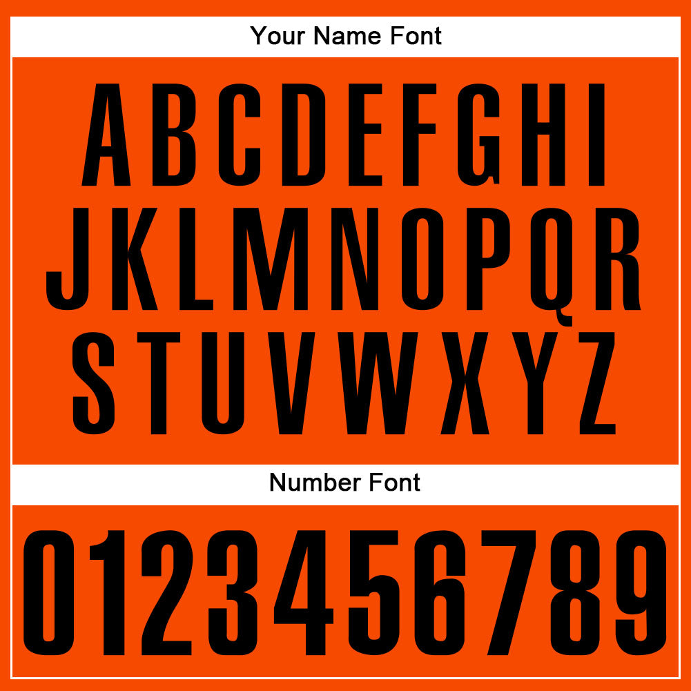 Personalized Orange Black Authentic Baseball Jersey Team Custom Name and Number Personalized Orange Black Authentic Baseball Jersey Team Custom Name and Number - Image 5