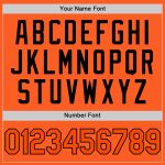 Personalized Orange Black Authentic Throwback Baseball Jersey Team Custom Name and Number