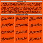 Personalized Orange Black Authentic Throwback Basketball Jersey Team Custom Name and Number