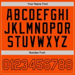 Personalized Orange Black Authentic Throwback Basketball Jersey Team Custom Name and Number