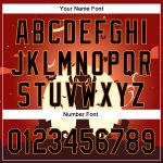 Personalized Orange Black-Bay Orange 3D Pattern Halloween Authentic Baseball Jersey Team Custom Name and Number