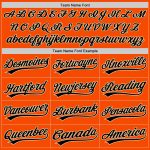 Personalized Orange Black-City Cream Authentic Baseball Jersey
