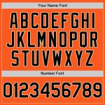 Personalized Orange Black-City Cream Mesh Authentic Throwback Baseball Jersey Team Custom Name and Number