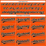 Personalized Orange Black-City Cream Performance Vapor Golf Polo Shirt Team Custom Name and Number