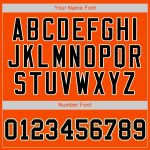 Personalized Orange Black-Cream Authentic Baseball Jersey