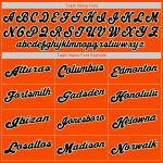Personalized Orange Black-Cream Authentic Baseball Jersey