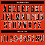 Personalized Orange Black-Cream Authentic Baseball Jersey Team Custom Name and Number