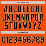 Personalized Orange Black-Cream Authentic Throwback Basketball Jersey