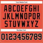 Personalized Orange Black-Cream Authentic Throwback Basketball Jersey Team Custom Name and Number