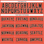 Personalized Orange Black-Cream Authentic Throwback Basketball Jersey Team Custom Name and Number