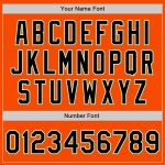 Personalized Orange Black Cream-Old Gold Authentic Baseball Jersey Team Custom Name and Number