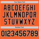 Personalized Orange Black Cream-Old Gold Authentic Throwback Baseball Jersey Team Custom Name and Number