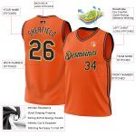 Personalized Orange Black Cream-Old Gold Authentic Throwback Basketball Jersey Team Custom Name and Number