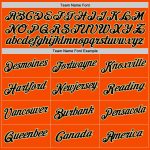 Personalized Orange Black Cream-Old Gold Authentic Throwback Basketball Jersey Team Custom Name and Number