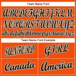 Personalized Orange Black Cream-Old Gold Baseball Jersey Team Custom Name and Number