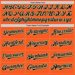 Personalized Orange Black Cream-Old Gold Mesh Authentic Throwback Baseball Jersey Team Custom Name and Number