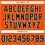 Personalized Orange Black Cream-Old Gold Performance Vapor Golf Polo Shirt Team Custom Name and Number