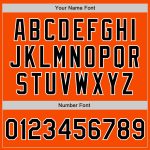 Personalized Orange Black-Gray Authentic Split Fashion Baseball Jersey Team Custom Name and Number