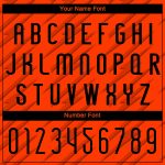 Personalized Orange Black Line Sublimation Volleyball Uniform Jersey Team Custom Name and Number
