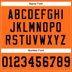 Personalized Orange Black Mesh Authentic Football Jersey Team Custom Name and Number