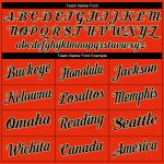 Personalized Orange Black-Old Gold Authentic Baseball Jersey