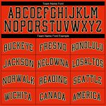 Personalized Orange Black-Old Gold Authentic Baseball Jersey Team Custom Name and Number