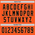Personalized Orange Black-Old Gold Hockey Jersey