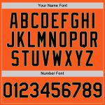 Personalized Orange Black-Old Gold Mesh Authentic Throwback Baseball Jersey Team Custom Name and Number