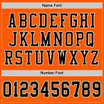 Personalized Orange Black-Old Gold Mesh Authentic Throwback Football Jersey