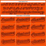 Personalized Orange Black Performance Vapor Golf Polo Shirt Team Custom Name and Number