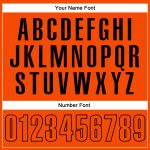 Personalized Orange Black Performance Vapor Golf Polo Shirt Team Custom Name and Number