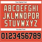 Personalized Orange Black Pinstripe Black-Cream Authentic Basketball Jersey Team Custom Name and Number