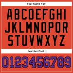 Personalized Orange Black Pinstripe Purple Authentic Basketball Jersey Team Custom Name and Number
