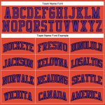 Personalized Orange Black Pinstripe Purple Authentic Basketball Jersey Team Custom Name and Number