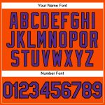 Personalized Orange Black Pinstripe Purple-Black Authentic Baseball Jersey Team Custom Name and Number