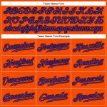 Personalized Orange Black Pinstripe Purple-Black Authentic Baseball Jersey Team Custom Name and Number