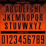 Personalized Orange Black Sublimation Soccer Uniform Jersey Team Custom Name and Number