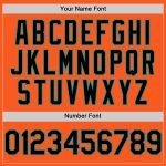 Personalized Orange Black-Teal Mesh Authentic Throwback Baseball Jersey Team Custom Name and Number